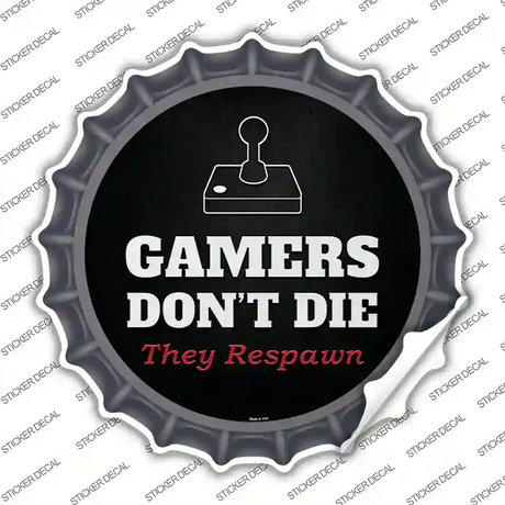 Atari Gamers Dont Die Novelty Bottle Cap Sticker Decal Small