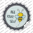 Bee Yourself Novelty Bottle Cap Sticker Decal Small