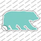 Mint Solid Novelty Bear Sticker Decal Small