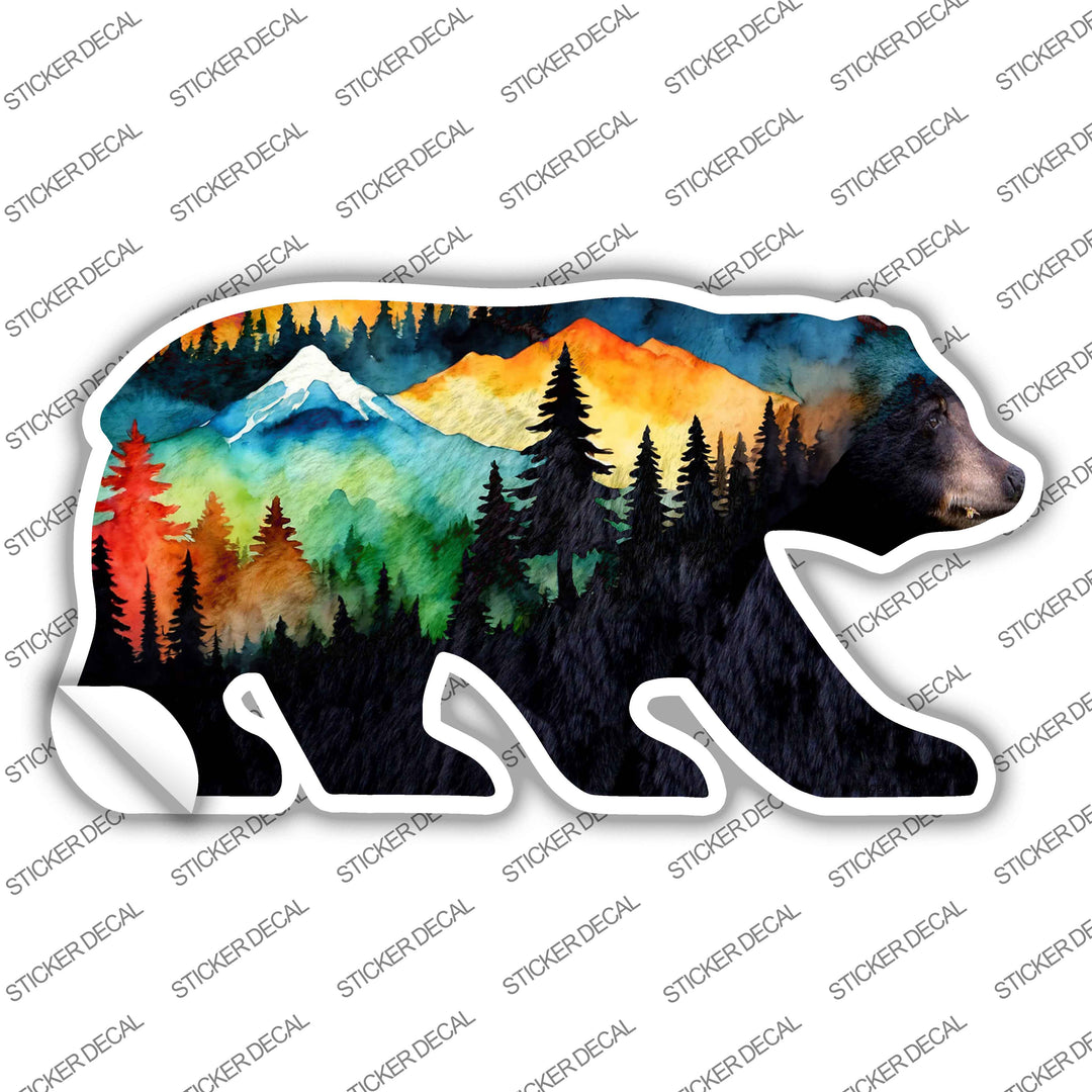 Colors of the Wild Novelty Bear Sticker Decal BR-072s