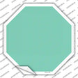 Mint Solid Novelty Octagon Sticker Decal Small