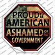 Proud To Be American Novelty Octagon Sticker Decal Small