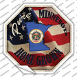 Minnesota Home Grown Novelty Octagon Sticker Decal Small