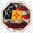 New Mexico Home Grown Novelty Octagon Sticker Decal Small