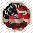 Tennessee Home Grown Novelty Octagon Sticker Decal Small