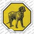 Labrador Retriever Dog Sketch Novelty Octagon Sticker Decal Small