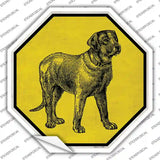 Labrador Retriever Dog Sketch Novelty Octagon Sticker Decal Small