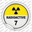 Radioactive Novelty Circle Sticker Decal Small