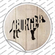 Cows Make Burgers Novelty Circle Sticker Decal Small