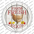 Farm Fresh Eggs Novelty Circle Sticker Decal Small