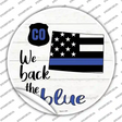 Colorado Back The Blue Novelty Circle Sticker Decal Small