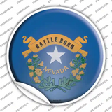 Nevada State Flag Novelty Circle Sticker Decal Small