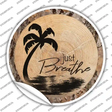 Just Breathe Novelty Circle Sticker Decal Small