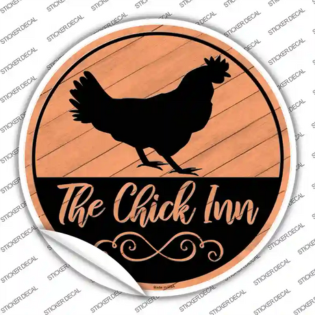 The Chicken Inn Novelty Circle Sticker Decal Small