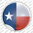 Texas State Flag Novelty Circle Sticker Decal Small