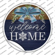 Welcome Home Snowflake Novelty Circle Sticker Decal Small