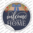 Our Home Bow Novelty Circle Sticker Decal Small