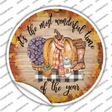 Wonderful Time Of Year Novelty Circle Sticker Decal Small