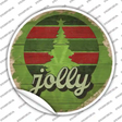 Jolly Green Novelty Circle Sticker Decal Small