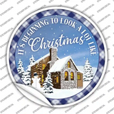 Look A Lot like Christmas Novelty Circle Sticker Decal Small