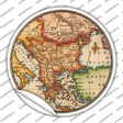 Former Yugoslavia Map Novelty Circle Sticker Decal Small