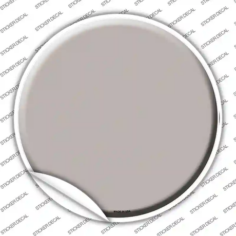 Tan Novelty Circle Sticker Decal