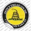 Come And Take It Gadsden Novelty Circle Sticker Decal Small