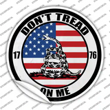 1776 US Flag Gadsden Novelty Circle Sticker Decal Small