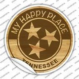 My Happy Place Tristar Tennessee Novelty Circle Sticker Decal Small