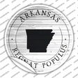 Arkansas Regnat Populus Novelty Circle Sticker Decal Small