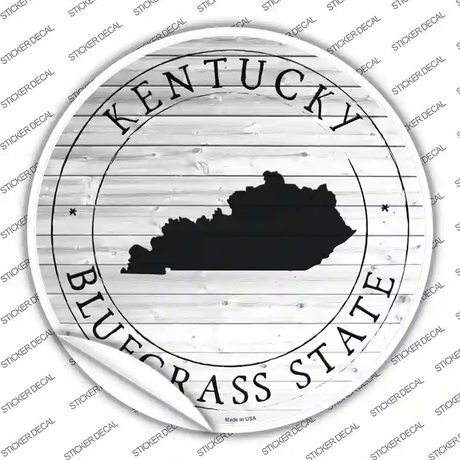 Kentucky Bluegrass State Novelty Circle Sticker Decal Small