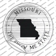 Missouri Show Me State Novelty Circle Sticker Decal Small