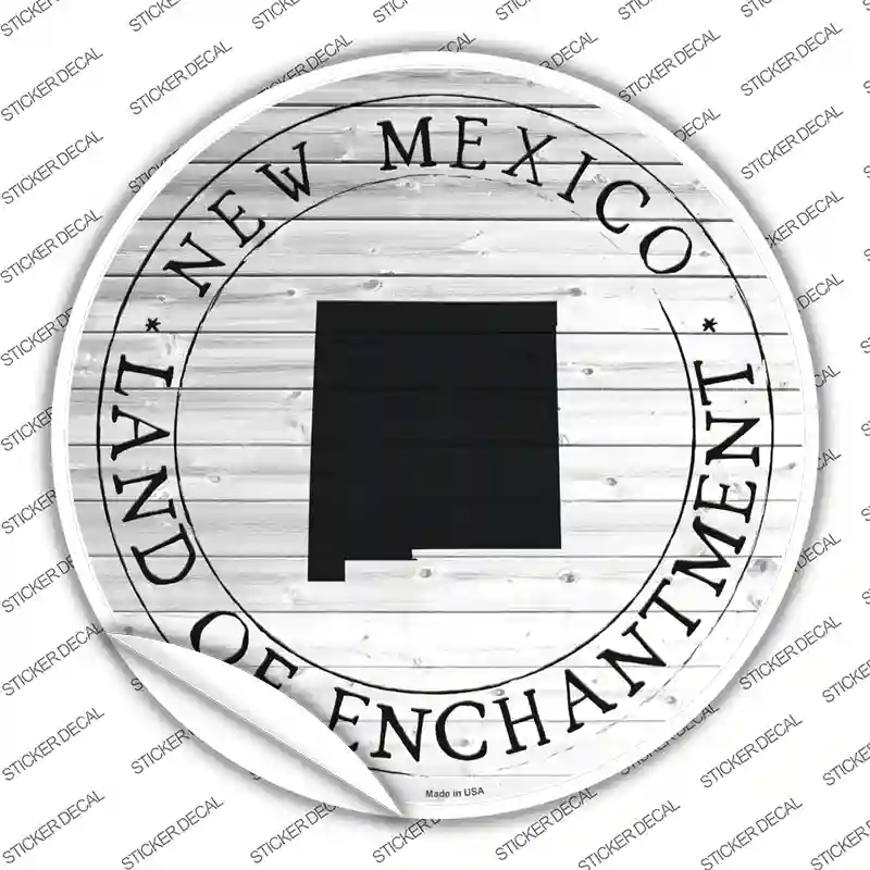 New Mexico Land Of Enchantment Novelty Circle Sticker Decal Small