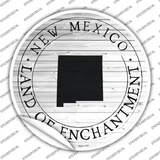 New Mexico Land Of Enchantment Novelty Circle Sticker Decal Small