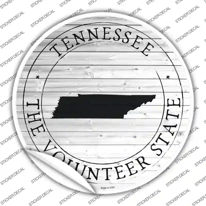 Tennessee Volunteer State Wholesasle Novelty Circle Sticker Decal Small