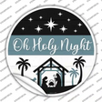 Oh Holy Night Novelty Circle Sticker Decal Small