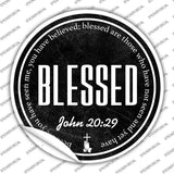 Blessed Bible Verse Novelty Circle Sticker Decal C-2104s