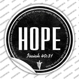 Hope Bible Verse Novelty Circle Sticker Decal C-2107s