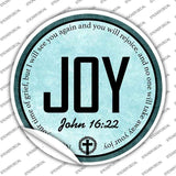 Joy Bible Verse Novelty Circle Sticker Decal C-2108s