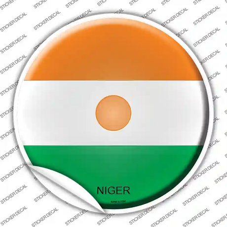 Niger Country Novelty Circle Sticker Decal