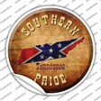 Southern Pride Tennessee Novelty Circle Sticker Decal Small