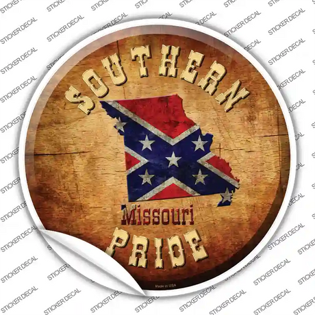 Southern Pride Missouri Novelty Circle Sticker Decal Small