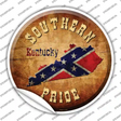 Southern Pride Kentucky Novelty Circle Sticker Decal Small