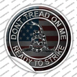 Dont Tread On Me Novelty Circle Sticker Decal Small