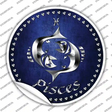 Pisces Novelty Circle Sticker Decal Small