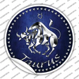 Taurus Novelty Circle Sticker Decal Small