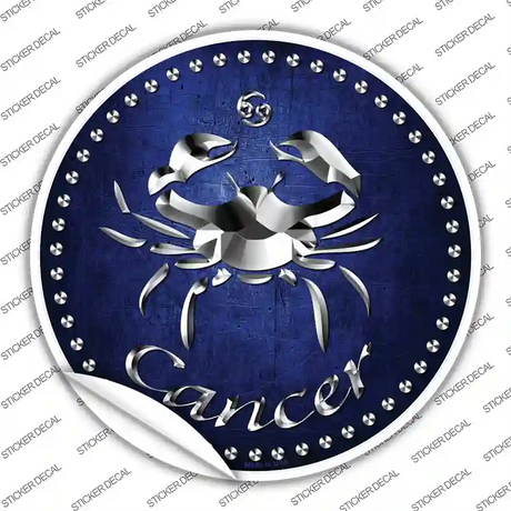 Cancer Novelty Circle Sticker Decal Small