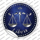 Libra Novelty Circle Sticker Decal