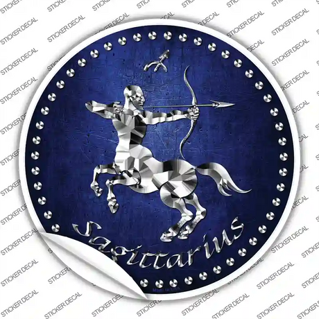 Sagittarius Novelty Circle Sticker Decal Small