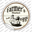 Farmers Market Eggs Novelty Circle Sticker Decal Small